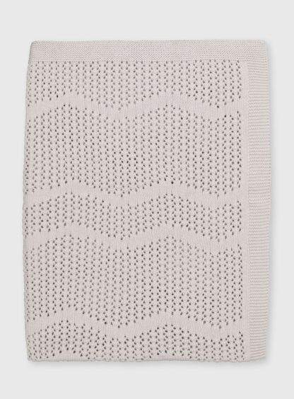 69297861dafb97fd4a99d4f535315cc1a4dd3a692386f4b2f4e352c1f2c8f524.jpg An Image of White Organic Cotton Blanket - One Size