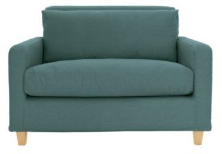 An Image of Habitat Chester Fabric Cuddle Chair - Teal