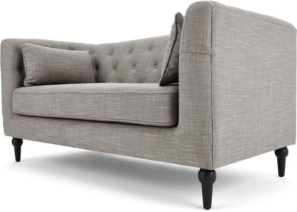 6c78638f1ec8a96bfbec8ed43ae3207d830503383f530fcf3624f73ba4404fa0.jpg An Image of Flynn 2 Seater Sofa, Grey Linen Mix