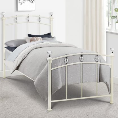 6e7579c12d6a3ae575ecda7c655a6c313253ddbfea6b6e405603e6dde2171642.jpg An Image of Sophie Crystal Bedstead White