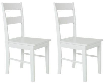 715f6d4fca4509cf6bcf2395a9c32ff6e4db435aa5d8eec84e7589e2519ecda1.jpg An Image of Habitat Chicago Pair of Dining Chairs - White