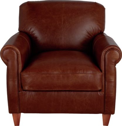 7bd1bf2d566f035472d1e2767361ba906e0df920dd28a38bea2db8c4ea7f32a4.jpg An Image of Habitat Kingsley Leather Accent Chair - Tan