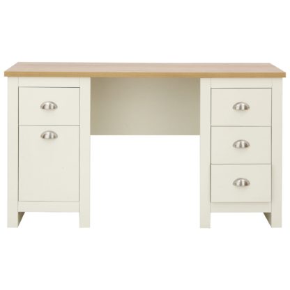 7e30ac49735a9ef3f7fb880f015bf7b7a1168f27c6646d1f0305e63e3502ec68.jpg An Image of Lancaster Study Desk Cream