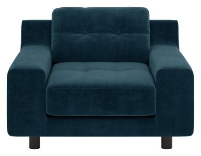 803e3b35638a5df369375829c09e65d6b11000ed708bff1ae666b999400a924c.jpg An Image of Habitat Hendricks Moss Green Velvet Armchair