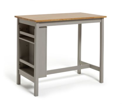 811d2768205dd007b0830a4a5190eaf4a606735d117e2502e516520e5a756244.jpg An Image of Habitat Chicago Storage Bar Table - Grey