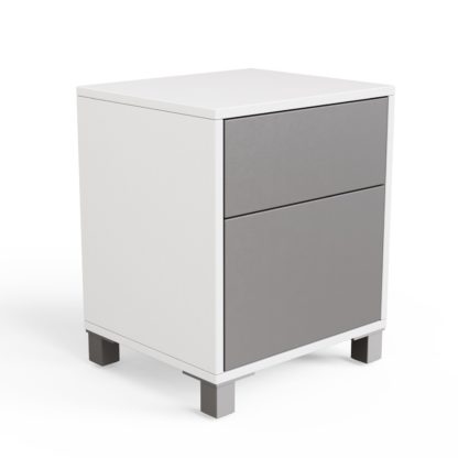 827aabac17de5ea8ba797784fa48407e7d67c59143b8f4c088e18e8311f3169f.jpg An Image of Frank Olsen Wireless Charging Side Table - Grey & White
