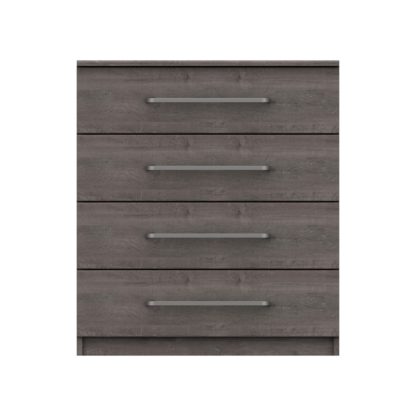 83161b334933b495aac34dd17879f8c1202197a9007a2c38e06068cde5c9cdda.jpg An Image of Parker Grey 4 Drawer Chest Dark Grey