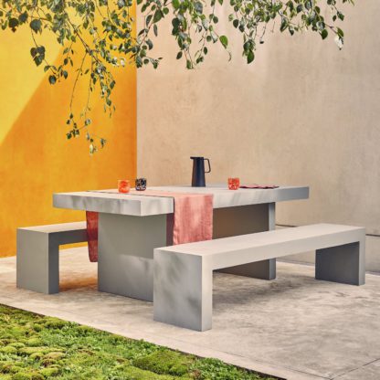84a4ccb7a28b2cc424f769485d6f486346e2495527cb109691f479de40fa23a4.jpg An Image of Habitat Tico 8 Seater Table and Bench Set