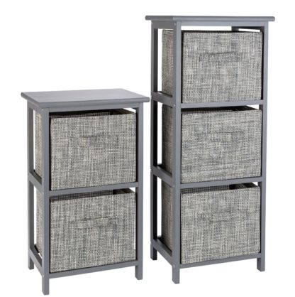 8ad950f620dce5d00dcb7734bdcc56a427ecf831e0d1f818d1494de3cec53e71.jpg An Image of Argos Home 2 and 3 Drawer Bathroom Units - Grey