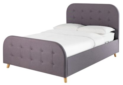 9529083c2715df203b9777c92abed680467fd40972598bd7d0335398b6f1d235.jpg An Image of Habitat Ashby Ottoman Kingsize Bed Frame - Grey