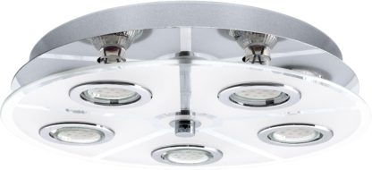 97ef5175b07b4160ae8da6b8a68ee9387bcb98737e668c0a6d06eac474062419.jpg An Image of Eglo Cabo 5 Point LED Round Ceiling Light.