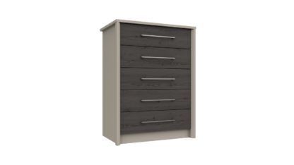 9e7125fc1893da9f2a0289685123e2bd40e4e816678fb6775647eb9a279e394a.jpg An Image of Lancaster 5 Drawer Chest - Dark Grey