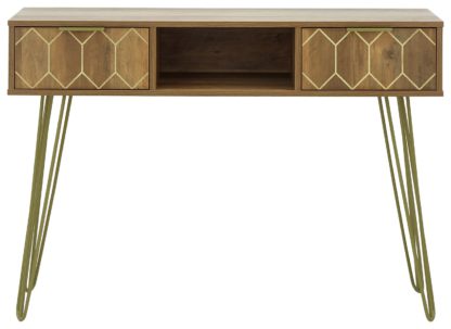 a1d07b1fb663c7e3454462e6e768dbb299ae5af37d963a351204d1d58c51ed07.jpg An Image of Orleans 2 Drawer Console Table - Mango Wood Effect