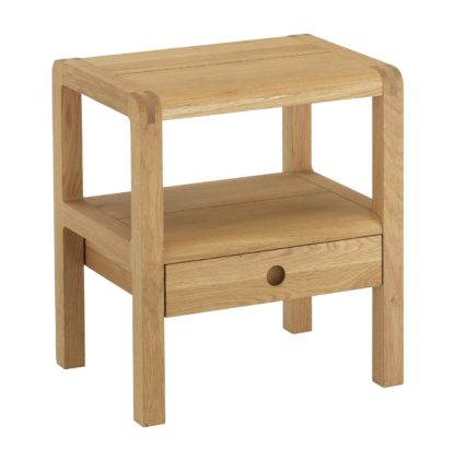 a4b4bc13c037f5f8d35c27caca457b0292fc9a82449b070e3ee0137528148e7f.jpg An Image of Habitat Radius 1 Drawer Oak Bedside Chest