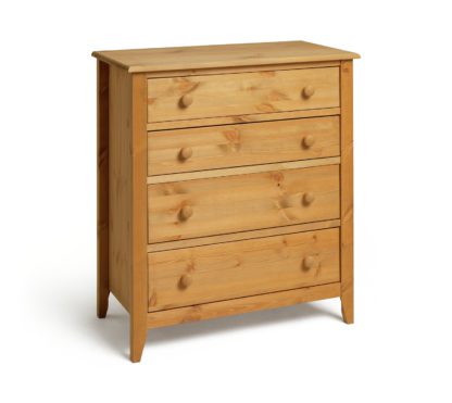 a7d07b507457b2d0493a1846308504e5bf4c90906fa75604f8b8b4e59e6adf76.jpg An Image of Colorado 4 Drawer Chest - Pine