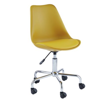 a97dd815b1be848ce86cd5ba639e2eb894eafec39f9a42d3d25410871f384e2a.jpg An Image of Habitat Ginnie Office Chair - Yellow