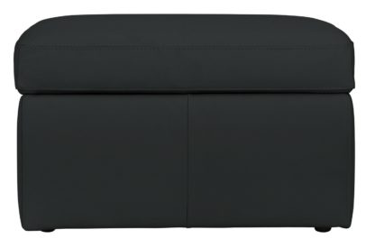 b03b0c68cc784c0761aa4c41dc384c7e57dbb1d47f128f4f34eacfa7f097d83e.jpg An Image of Habitat Leather Storage Footstool - Grey