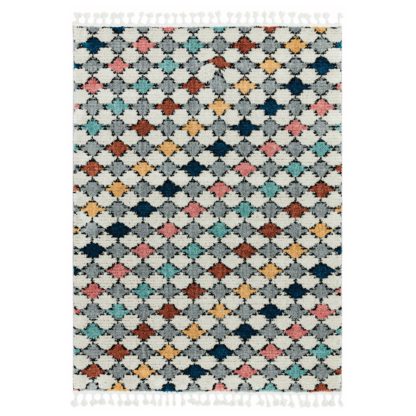 b2ce844f40fdd8f819c86571216c123d70694b6d0e30aa78458a79131be94e16.jpg An Image of Asiatic Cyrus Moroccan Shaggy Rectangle Rug - 120x170cm