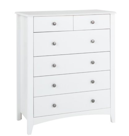 b88bff9cbb3f1074cb717dbb8c5c6f2e39db29285dc229ef68b1a3625709ec67.jpg An Image of Habitat Minato 4 + 2 Drawer Slim Chest - White