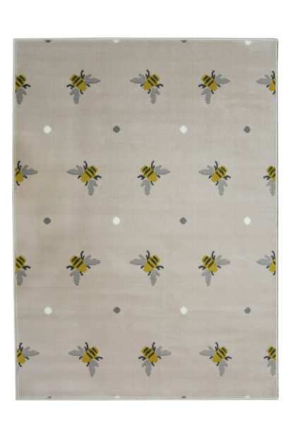 c2c0030aaf1194050f5532563740e76abe7da6b75889e27b06a3f9930cc6bbdc.jpg An Image of Homemaker Adorn Busy Bee Rug - 80x150cm