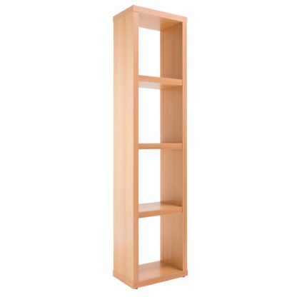 c30d82a2315ef67d17db628fe22a912cbc037f532d9a1a21db5b41014267bd53.jpg An Image of Maine Slim Bookcase Brown
