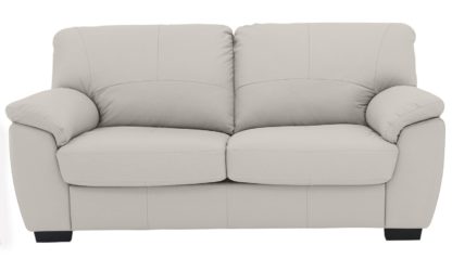 c5fafd78f9d1be351ff4eac3c0ba6da4ce83edd1d509cdca011ecb407f08f264.jpg An Image of Argos Home Milano 2 Seater Leather Sofa Bed - Light Grey