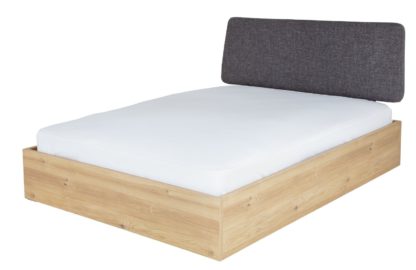 d0235649d82c8b1ddc254bcd417e7d893b89ed41305f047b8ca5e5d3b3b5d6ae.jpg An Image of Habitat Loft Living Ottoman Double Bed Frame - Oak & Grey