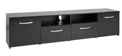 d1dce66c4393cbee7e2995f82be6fd000a9c1d6ddad309aaaae0e5a892204b02.jpg An Image of Habitat Hayward 2 Door TV Unit - Gloss Grey