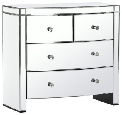d6e0a751c7266048e03a93726e3787c50c87ab84d4ec86609b412546b2a0c667.jpg An Image of Argos Home Canzano 4 Drawer Mirrored Chest of Drawers
