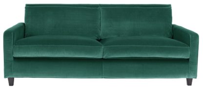 db18b9013f5c75e4c9e4e072ca66338d05ce4bf9e20110d5cb805fdf610f4f54.jpg An Image of Habitat Chester 3 Seater Velvet Sofa - Emerald Green