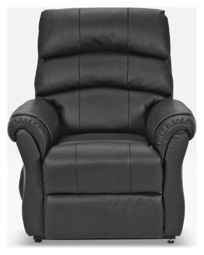 defb8972783d61132ec6fe6723d430ea9968a7e18ffb18dfb0509762e9079b10.jpg An Image of Argos Home Warwick Leather Power Recliner Chair - Black