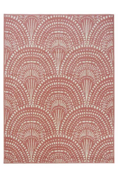 dffd638e40828dc7145a723cc6556cef1a7d2891a67b2e82c5477588a9f44071.jpg An Image of Homemaker Adorn Fan Rug - 80x150cm - Silver