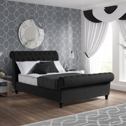 e071c03bf0dd2ae104ddd5cbc621c096c13ebda058e3e77be70c29e7aa7fe58f.jpg An Image of Fabio Black Bedstead Black