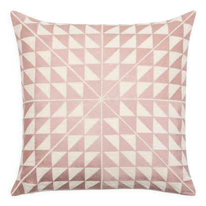 e50a8c8e25763efb1d2ace6d499a7e6fee5c08ba1c6cb395c7890d950f11275f.jpg An Image of Geocentric Cushion Pink 50cm x 50cm
