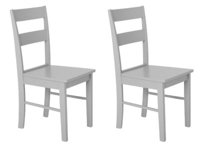 ec70a8b86caf82f87128e172b5577fe90899f5809eef421021143d0a87273622.jpg An Image of Habitat Chicago Pair of Dining Chairs - Grey