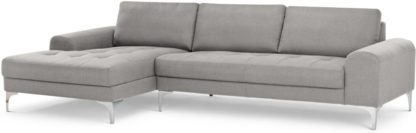 2a407a6abcc4ca5c7e0d93a5ec5c84ce2df2da43630199a94a11431cb03aea59.jpg An Image of Vittorio Left Hand Facing Chaise End Corner Sofa, Pearl Grey