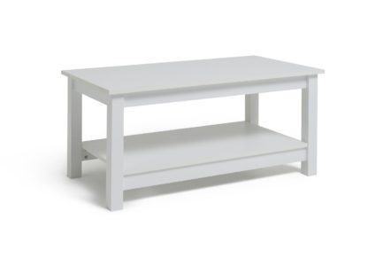2a845bd53aca760d81f69e38280e2e60d0277a889dafc73efee9a1d1cce18ed2.jpg An Image of Habitat Malibu Coffee Table - White