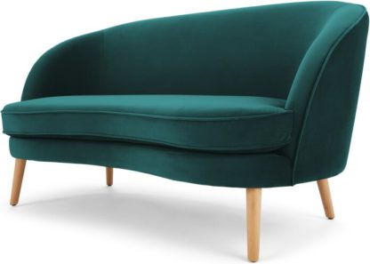 314819762d4ef23e27096bd4db538d5a188c6ad24d07ceefc16ceed984b64e33.jpg An Image of Gertie 2 Seater Sofa, Seafoam Blue Velvet