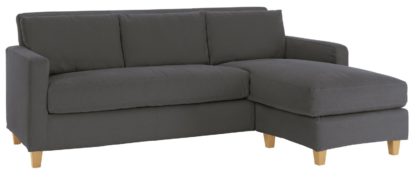 3b3992298f1e64375166482d8f640a71b3cb50f51d4af22b5d76b2747ba049ea.jpg An Image of Habitat Chester 3 Seater Reversible Chaise Sofa - Charcoal
