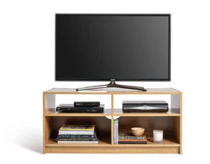 3bfb5fe1d5edd69debe8397d4992ee26671a54bcb0717e64bb91eee9ad575bee.jpg An Image of Habitat Maine TV Unit - Oak Effect