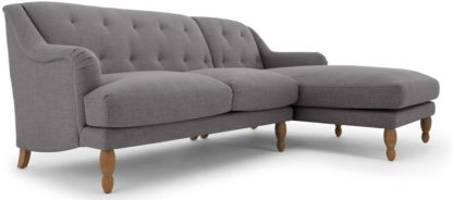 45b7c4dd6ecdc373d7b6a7f06c01e1e451b3eca69cb37c9f513b6c8cbdc1fd61.jpg An Image of Ariana Right Hand Facing Chaise End Corner Sofa, Graphite Grey
