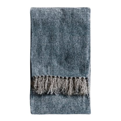 45e96e514c885a2da2eaf482efbc64b3b064ba163ca377419b401d82efd348fb.jpg An Image of Chenille Herringbone 130cm x 170cm Throw Purple