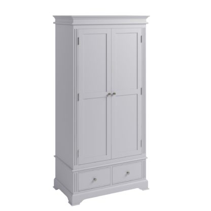 80b522668ded0ceae09a09f4cd4a9a47090503e2744488d480d24402156abc62.jpg An Image of Pewter Grey 2 Door Wardrobe Grey