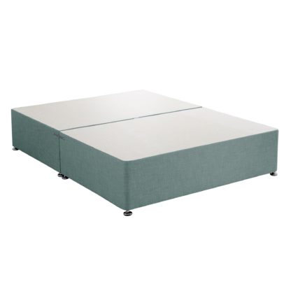 862ea0bf44d6f1181b39d46daec5c10e682abe0431438b055ff7abd5ac35e518.jpg An Image of Universal Duck Egg Linen Divan Base Blue