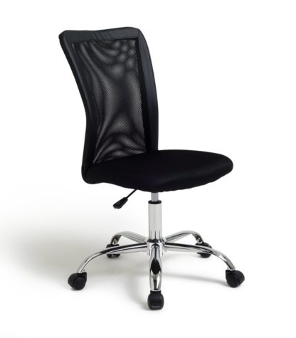 8903353bb5a85563178efe90e53930167defc1f0f9920735ce4af947037a1364.jpg An Image of Habitat Reade Mesh Office Chair - Black
