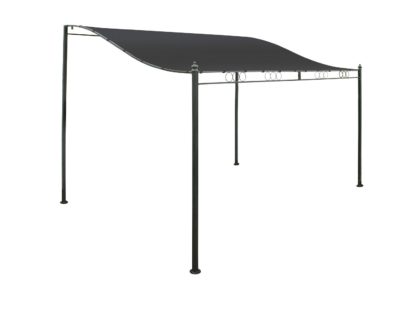 99c2b3db06916df20fc9c4ed303b2d7fc14bc9f29b5d224c6c776fbbbb4b4758.jpg An Image of Greenhurst 2.5m x 2.5m Wall Mounted Garden Gazebo - Charcoal