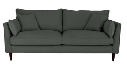 c2682a77a5d845f1a03432afeba7d8dc4fdb37501af0db84d08c8a44c61836b1.jpg An Image of Habitat Hector 3 Seater Fabric Sofa - Charcoal Linen