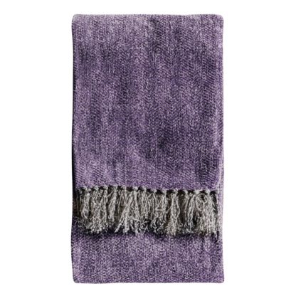 e85f310a4ecd1d91171c54fc788d06b1c57dfe132a0cf11ae496ebd659d0e03b.jpg An Image of Chenille Herringbone 130cm x 170cm Throw Purple
