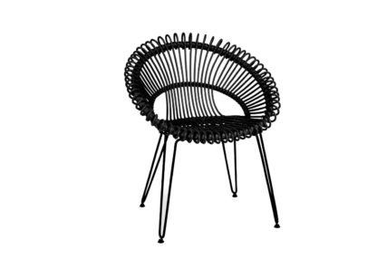 02ee6d92565a9d92ffe3ec528e3857dc8d1ab6f98bcb7140c4dc64514a5855a4.jpg An Image of Vincent Sheppard Roxy Dining Chair Black