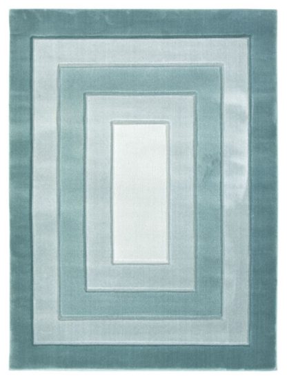 061016e071bc17c80b2d04ea3507c6b5059d08f15e56e126bd04c19f73a3afff.jpg An Image of Melrose Daytona Border Rug - 160x230cm - Blue